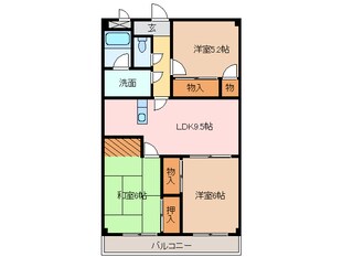 阿漕駅 徒歩27分 4階の物件間取画像